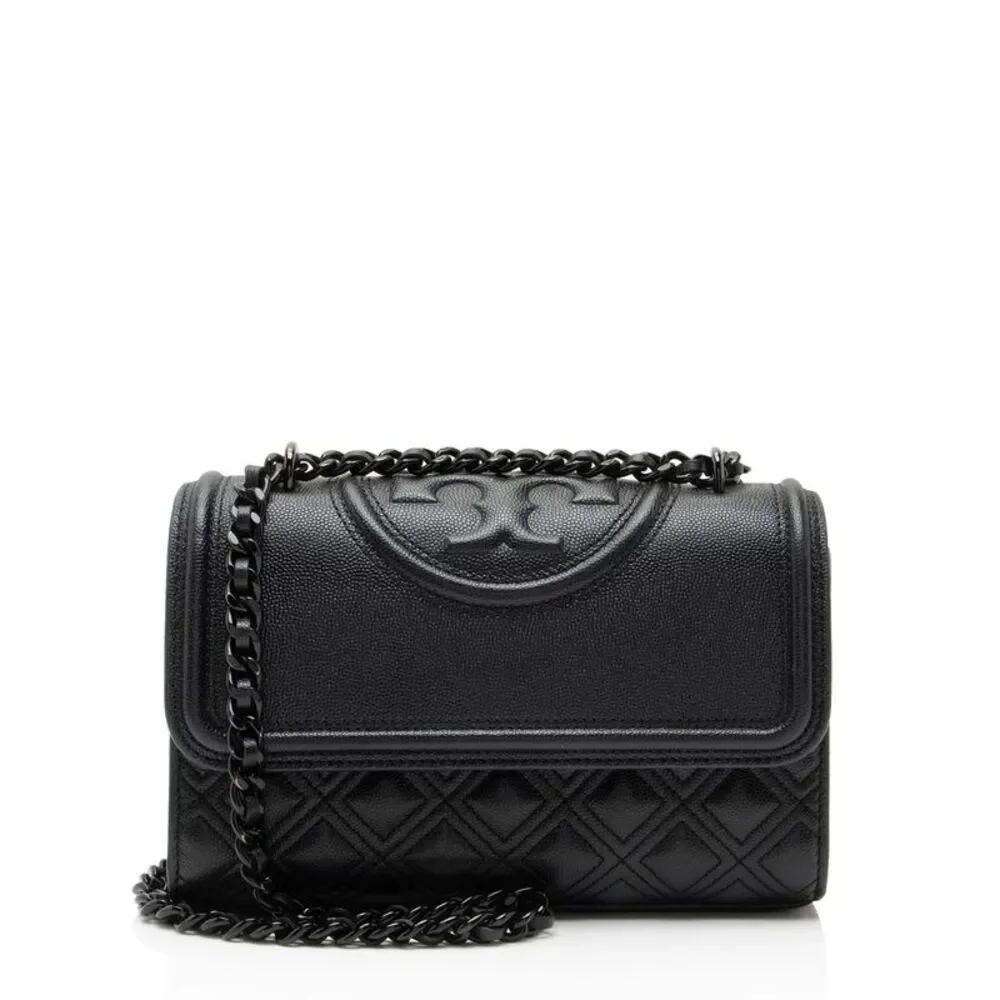 Tory Burch Leather Fleming Small Shoulder Bag